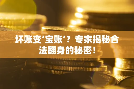 北京坏账变‘宝账’？专家揭秘合法翻身的秘密！
