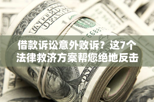 北京借款诉讼意外败诉？这7个法律救济方案帮您绝地反击！