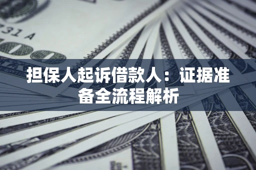 北京担保人起诉借款人：证据准备全流程解析