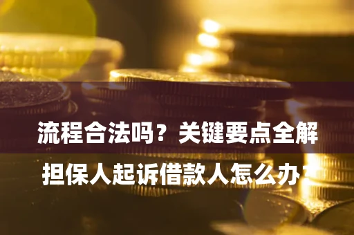 北京

担保人起诉借款人怎么办？流程合法吗？关键要点全解析